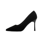 Breakj And Autumn 2025 New Fashion Black High Heels Women's Fine Heel 10Cm Sexy French Girl Little Single