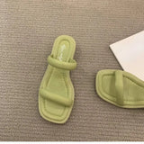 Open Toe Summer Slipper Ladies Outdoor Elegant Slides Sandals Flats Heels Slip On High Quality Women