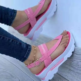 2022 NEW Sandals Women Summer Flip Flops Outdoor Casual Platform Sandals Ladies Plus Size Wedges Beach