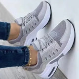Breakj New Autumn Sports Wind Casual Single Shoes Women Thick Sole Flying Old Dad Shoes Sneakers Large