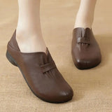 Loafers Flats Shoes for Women Spring Autumn PU Leather Shoes Casual Ladies Office Flat Fashion Designer Heels Size
