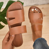 Breakj Slippers Female Large Size 2024 Spring / Summer Leisure Wear A Toe With Flat