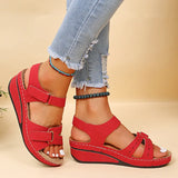 Women Sandals 2022 Wedges Heels Sandals For Summer Shoes Women Peep Toe Platform Sandalias Mujer Medium Heel Wedges Shoes