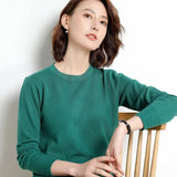Sweater 2020 New O-neck Female Long-sleeved Knitted Pullover Jumper Pull Femme Clothes White Loose Thin Korean Plus