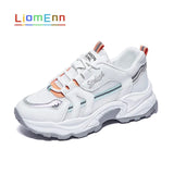 Chunky Sneakers Women Shoes 2021 Fashion Korean White Casual Running Sport Shoe Platform Vulcanized Tennis Basket