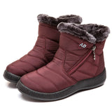 Boots Female Velcro Winter Shoes Women Waterproof Snow Boots Lightweight Women Casual Ankle Boots Keep Warm Botas