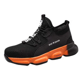 Shipping Work Safety Shoes Men Short Boots With Steel Toecap Anti Smashing Lightweight Sneaker Breathable All Season
