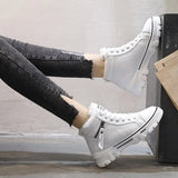 Ladies Shoes 2021 New Lace Up Women Sneakers Snow Ankle Boots Waterproof Warm Platform Woman