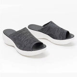 Breakj Slippers Women's 2023 Summer New Flat Bottom Fish Mouth Mesh Leisure Lady Wearing Cold