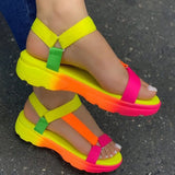 Size 43 Multi Colors Casual Shoes Woman Flat Dropship Comfortable Sandals