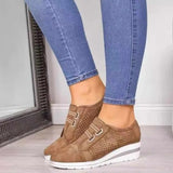 Large Size Net Single Shoes For Women's 2023 Autumn And Winter New Casual Single Shoes With Low