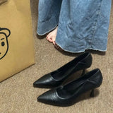 Breakj Spring And Autumn Season New Pointed High-Heeled Shoes Women Do Not Tired Feet Comfortable Single Shoes Women