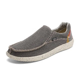 Summer New Men's Canvas Boat Shoes Outdoor Convertible Slip On Loafer Fashion Casual Flat Non-Slip Beach Shoes Big Size