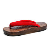 Men's Slippers Japanese Style Wooden Shoes Handmade Chinese Style Wooden Slippers Home Summer Sandals Flip Flops