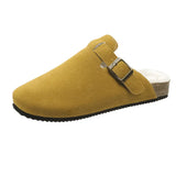 Breakj Boken Baotou Half Dragged A Foot Pedaled Sandals Women Wear Round Head Half-Dragging