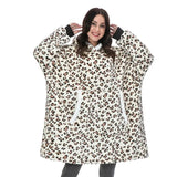 Blanket Men Women Giant Oversize Hoodie Sweatshirt Sweat Hooded Winter Bathrobe Blanket Sherpa Fleece
