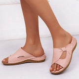 Size Slippers Women Wear Retro Hollowed-Out Sandals For Women's Leisure In Spring And