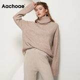 Women Autumn Winter Knitted Turtleneck Cashmere Sweater Female Spring Autumn Pullover Jumper Sweaters Casual Loose