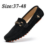 Loafers Big Size 48 Men Shoes Soft Driving Moccasins High Quality Flats Casual Leather Shoes Men Slip-on Loafers for