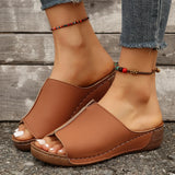 Breakj Spring And Summer New Cool Drag Women's Shoes Comfortable Slope And Thick Sole Simple Casual Wear