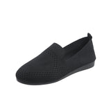 Flat Bottom Flying Weaving Shallow Mouth Single Shoes Women Soft Sole Light Hollow One Foot Pedal Lazy