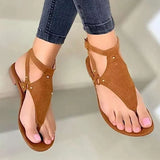 Women Sandals Soft Flats Sandals Summer Shoes Woman 2021 New Summer Sandals Women Flip Flop Plus Size 43 Elegant Chaussure