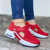 Women Vulcanized Shoes Platform Shoes Woman Solid Color Ladies Shoes Casual Breathable Wedges Ladies Walking