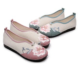Breakj Shoes Embroidered Cloth Shoes Single Shoes Women's Shoes 2023 Spring / Summer New Retro