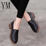 2020 New Style Spring Autumn Women Shoes Round Toe Oxford Shoes Woman PU Women Bullock Shoes Free