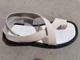 Breakj New Large-Size Toe Polyurethane Thick-Soled Leisure Outside The Roman Wind Wearing Ring-Foot Buckle Women's
