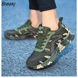 new Camouflage Fashion Sneakers Women Breathable Casual Shoes Men Army Green Trainers Plus Size 34-44 Lover