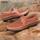 Large Size Men's Loafers Comfortable Men's Casual Loafers Breathable Mesh Men's Shoes Non-slip Lightweight Men's