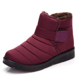 new snow Women boots waterproof winter boots women shoes solid shoes woman keep warm plush winter Large code botas