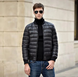Winter New Jacket 90% White Duck Down Men Ultra Light Thin Jackets Slim Warm Coat Basic Outwear Windproof Parkas