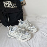 Male Dad Shoes 2021 Adult Platform Trainers Stylish Casual Chunky Sneakers For Women Men White Sport Thick Sole