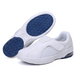 Women Comfortable Woman Casual Flat Shoes Lightweight Breathable Pregnant Woman Nurse Shoes White Sneakers