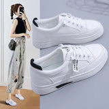 Breakj White Shoes Women 2025 Spring Model Autumn Women's Shoes Korean Version Ins Low Top Shoes Women Breathable Thick Platform Casual Single Shoes