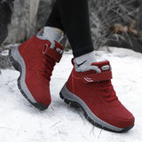 Hiking Shoes Boots for Men Women Keep Warm Plush Non-slip Caminhadas Trekking Ankle Boots Waterproof Sneakers Casual