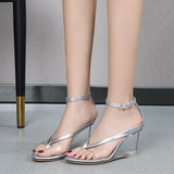 Breakj High Heels Female Summer New Korean Version Of Versatile Summer Women's Shoes A Word Buckle Simple Wedge Sandals