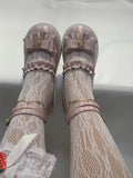 Women Shoes Flat Lolita Thick Bottom Lovely Soft Girl Lolita Round Head Shallow Mouth Low Heel Girl's