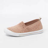 summer sneakers Ladies Shoes Flat Loafers Crystal Fashion white Bling Sneakers knit Slip On Breathable Casual