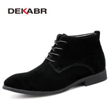 Handmade Men Boots Cow Suede Men Casual Fahsion Ankle Boots Brand Outdoor Comfortable Men Chelsea Boots For Men