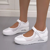 Cushion Platform Sneakers Women Breathable Mesh Spring Summer Casual Shoes Woman Plus Size 44 Ankle Strap Flats Zapato