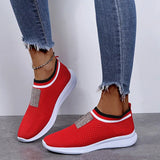 Casual Shoes Fashion Breathable Walking Mesh Flat Shoes Sneakers Women 2021 Tenis Feminino Pink Black Shoes