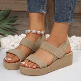 Breakj Spring And Summer New Pine Cake And Thick-Soled Women's Dewear Sandals Elastic Tight Slopes And Women's