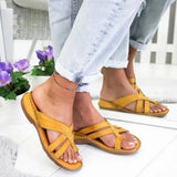 Sandals Women Comfy Slippers 2020 Fahion Roman Wedge Sandals Low Heels Beach Shoes Casual Flip Flops