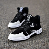 Spring Fashion Camouflage High Top Strap Shoes Men's Shoes Men's Trend Casual Shoes Students Street Dance Board Shoes