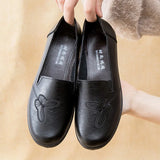 Quality Women Leather Loafers 2021 Spring Women's Flat Shoes Breathable Slip on Flats Ladies Casual Moccasins