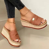 latform Wedges Slippers Women Sandals 2022 New Female Shoes Fashion Heeled Shoes Casual Summer Slides Slippers