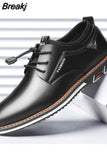 Men New Fashion High Quality Oxford Shoes Business Spring Autumn Breathable with holes Men's Formal business trend